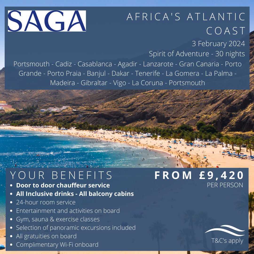 Saga Ocean Cruises 2024 Art of Travel Group