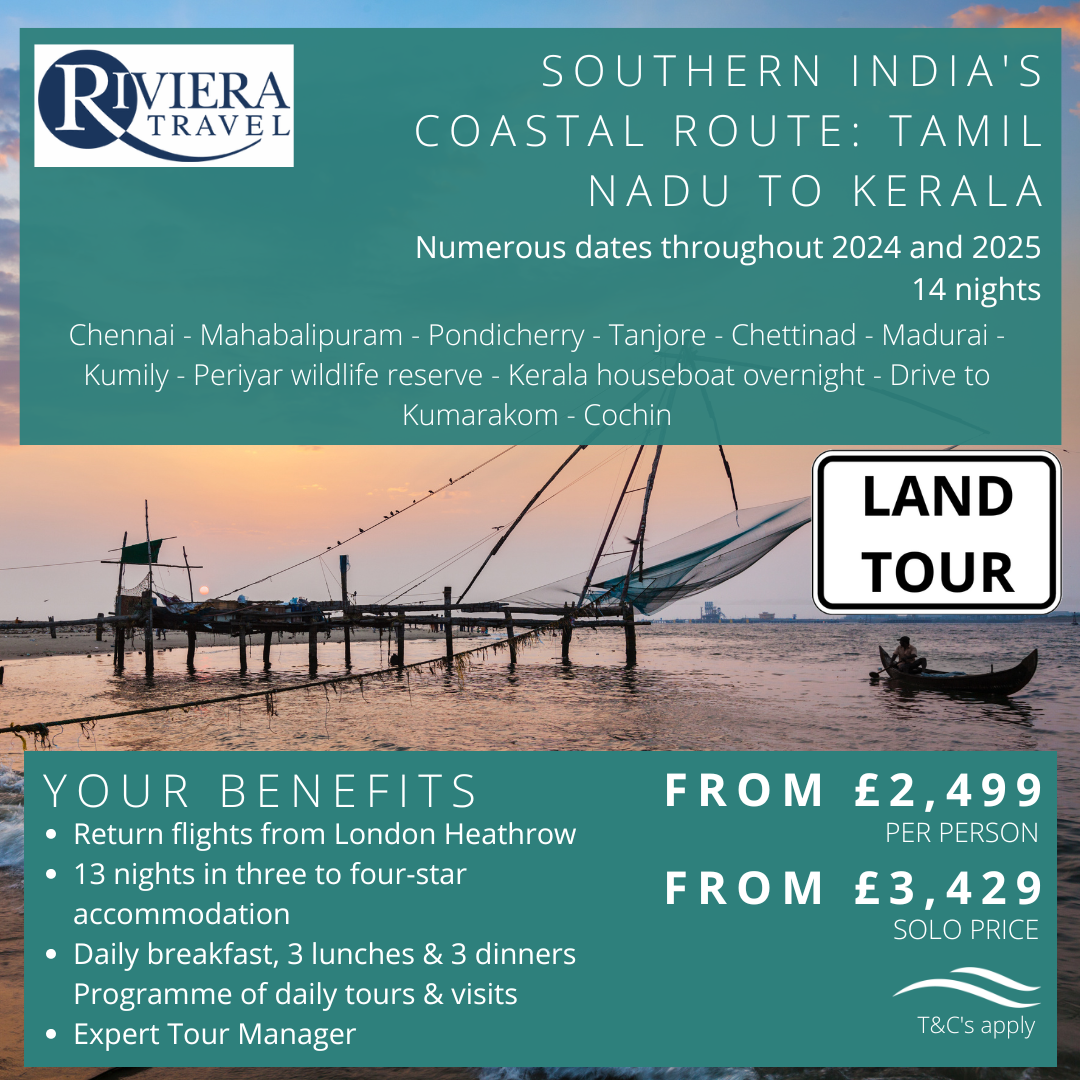 8riviera tours - Southern India's Coastal Route_ Tamil Nadu to Kerala