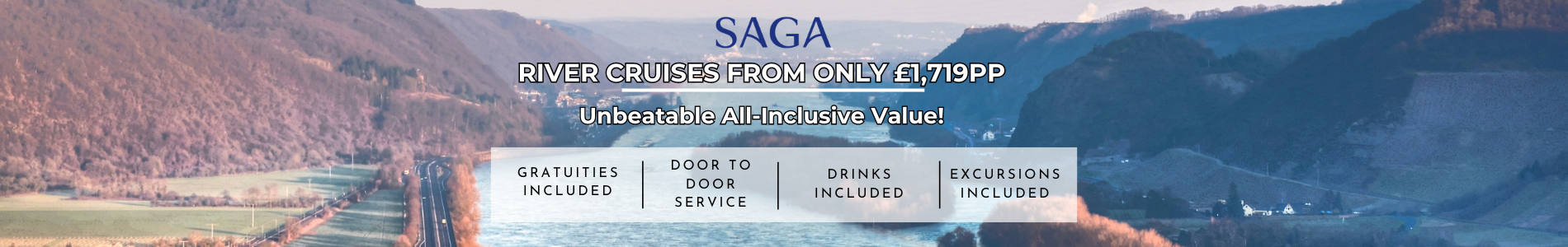 SAGA River Cruises from only £1,719pp