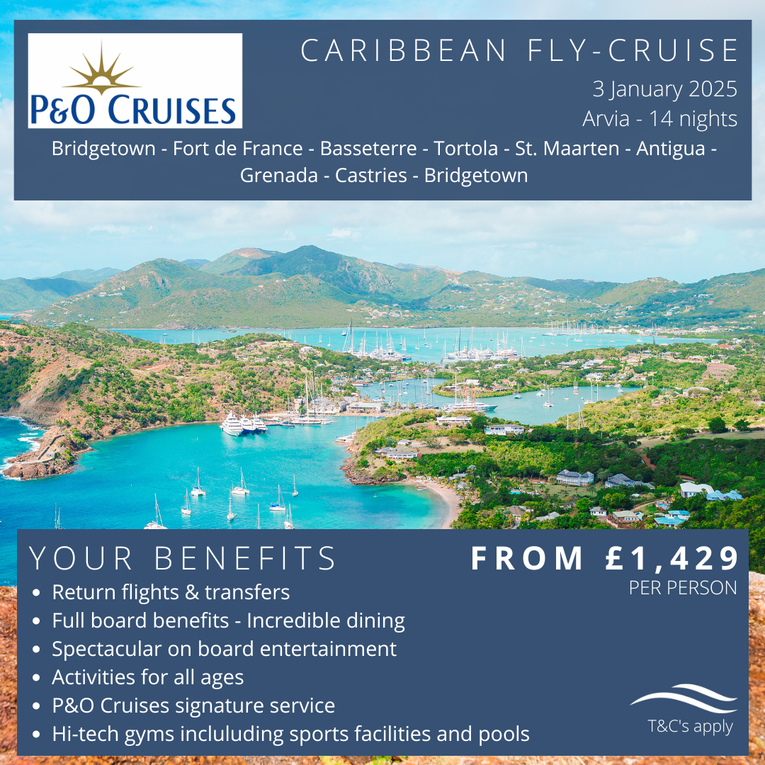 1p&o - Caribbean Fly-Cruise