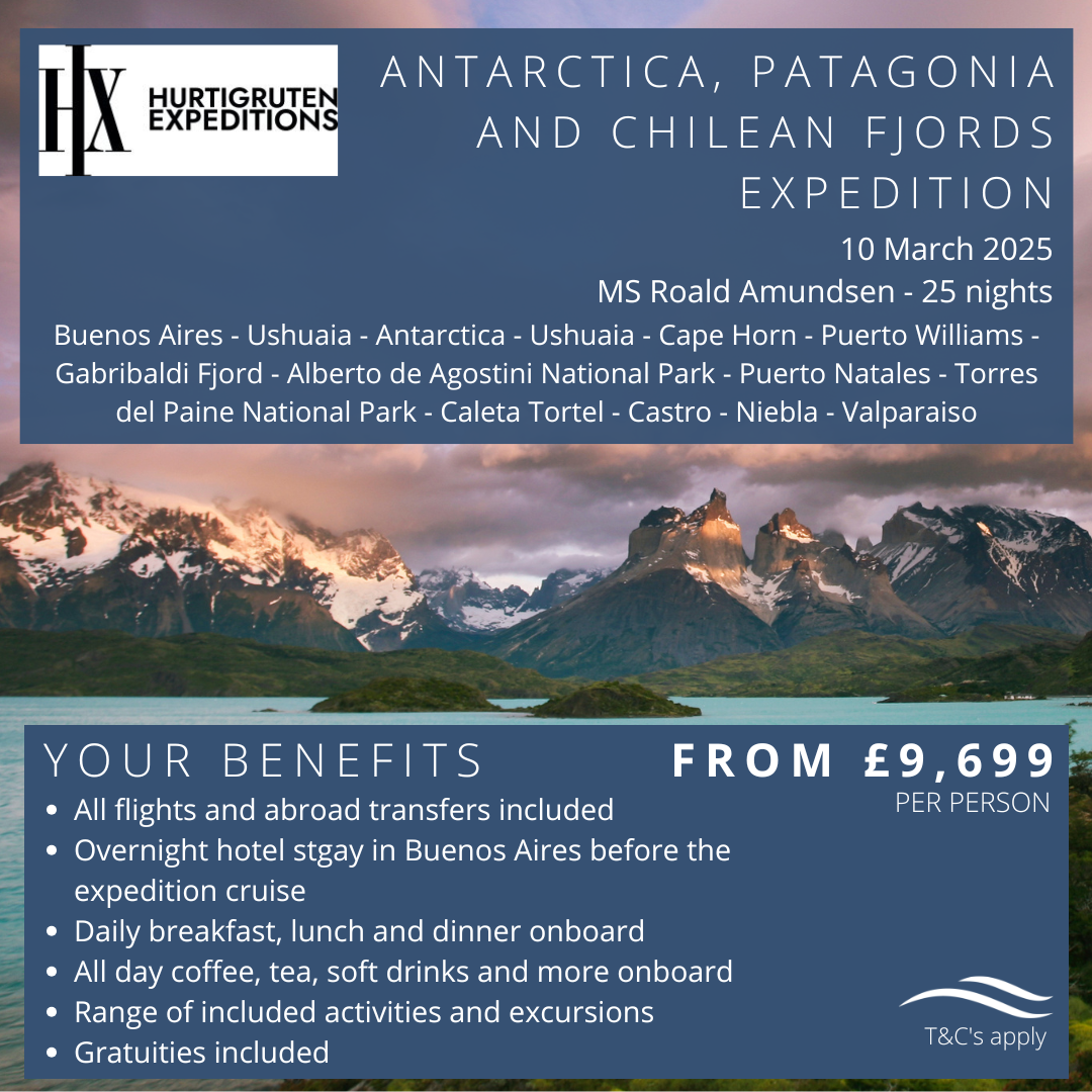 1hx - Antarctica, Patagonia and chilean fjords expedition