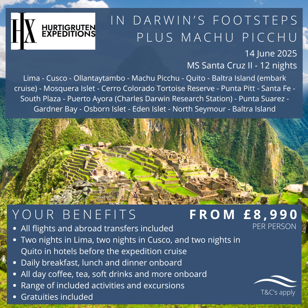 3hx - In Darwin’s Footsteps Plus Machu Picchu