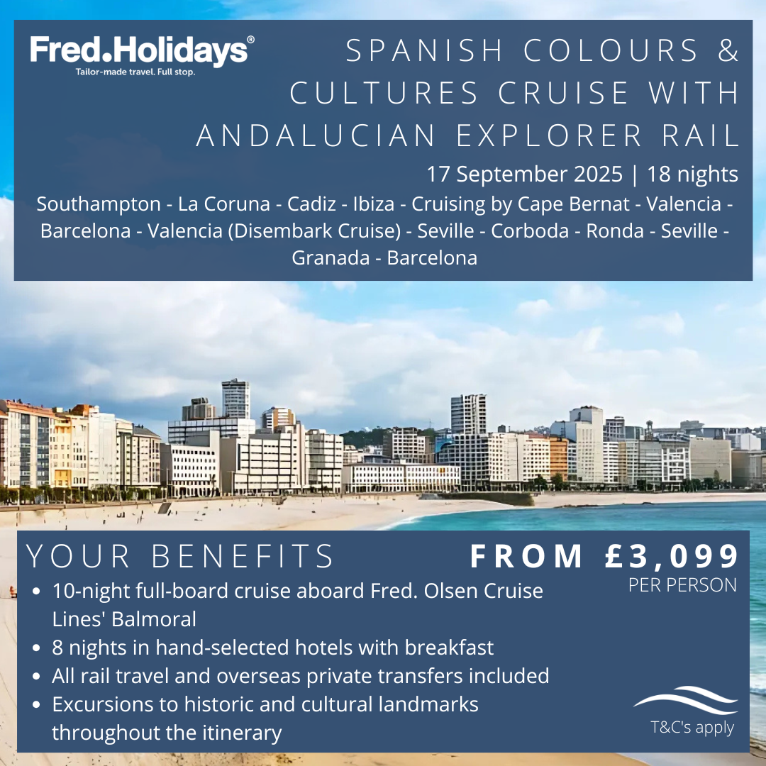 1fred olsen - Spanish Colours & Cultures Cruise with Andalucian Explorer Rail