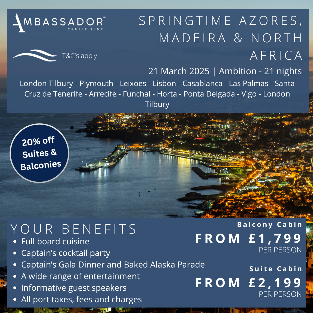 3ambassador - Springtime Azores, Madeira & North Africa