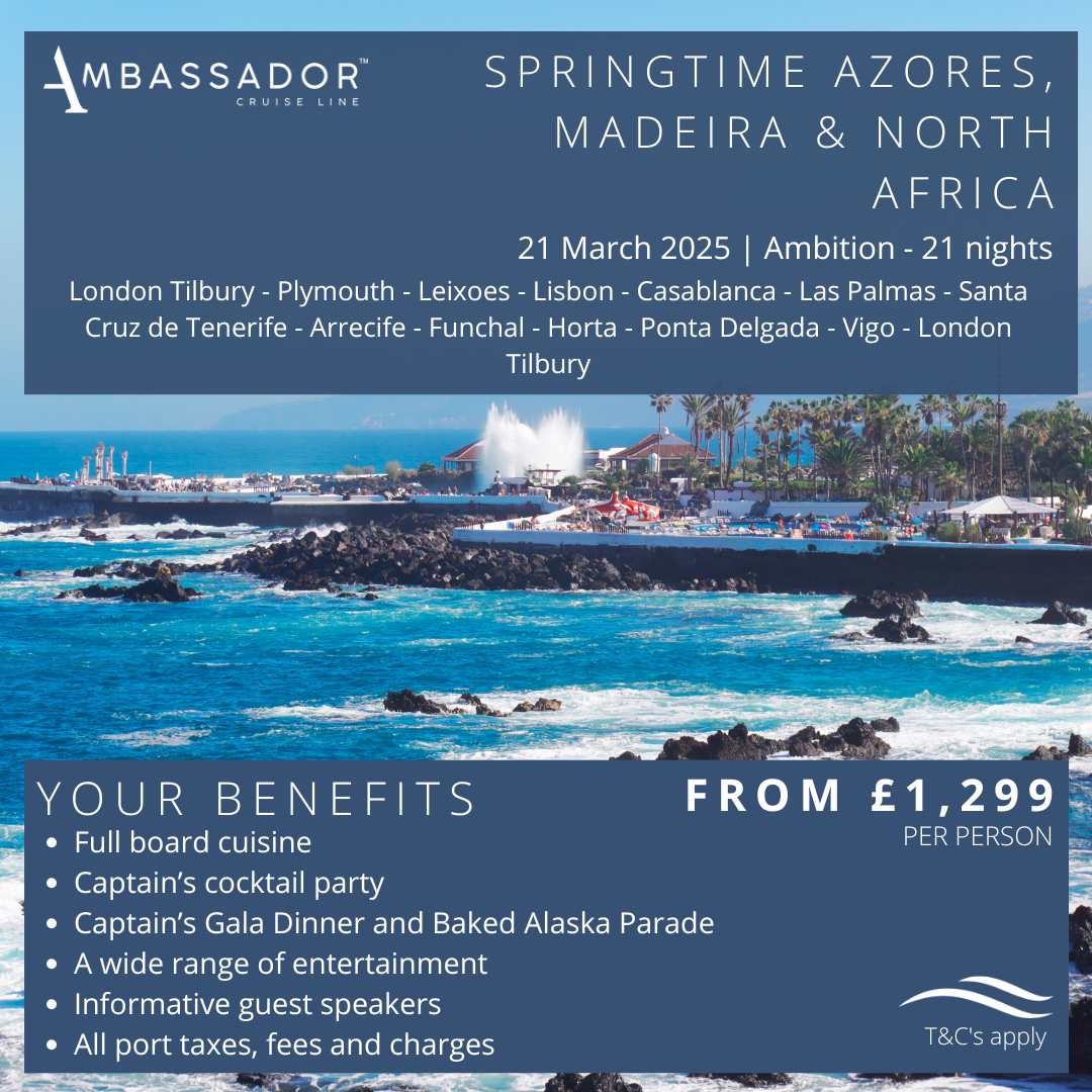 4ambassador - Springtime Azores, Madeira & North Africa