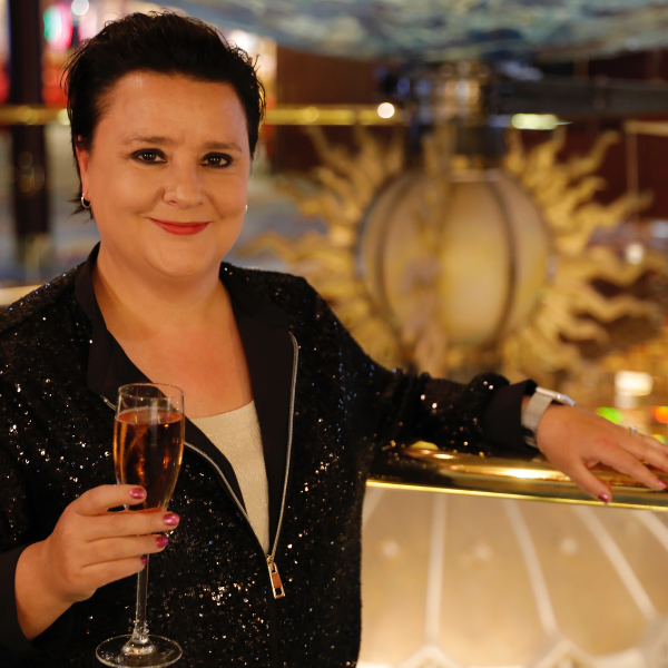 Susan Calman onboard Bolette