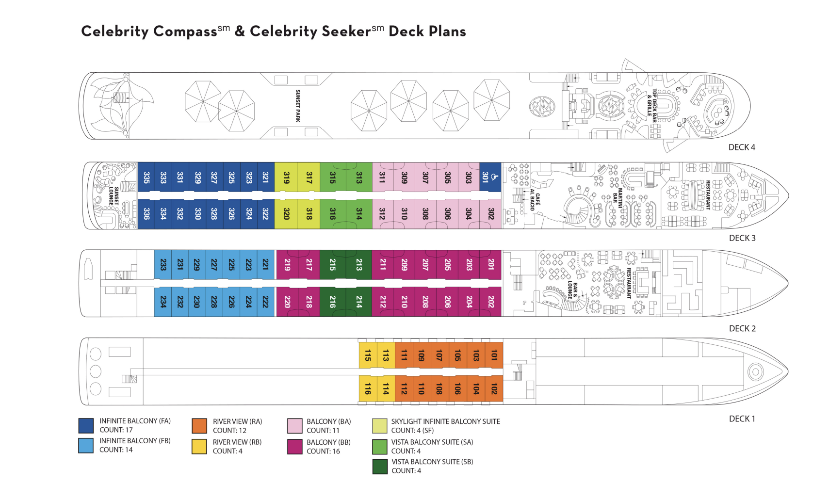 celebrity river ship layout
