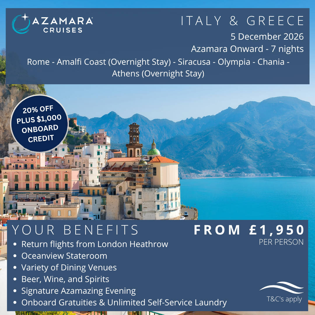 2azamara - italy & greece