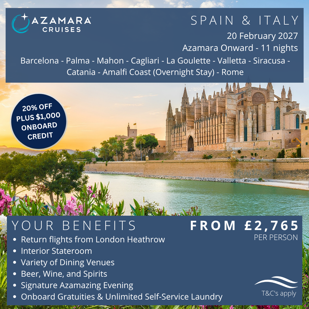 3azamara - spain & italy
